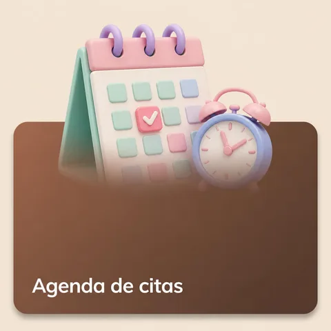 Ícono de agenda de citas — página web con agendamiento